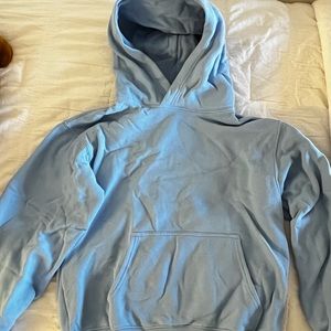 Aritzia Tna Cozy Fleece Perfect Hoodie Blue